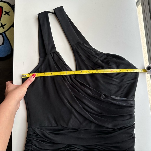 Foley + Corinna Ruched One Shoulder Dress S - Picture 7 of 9